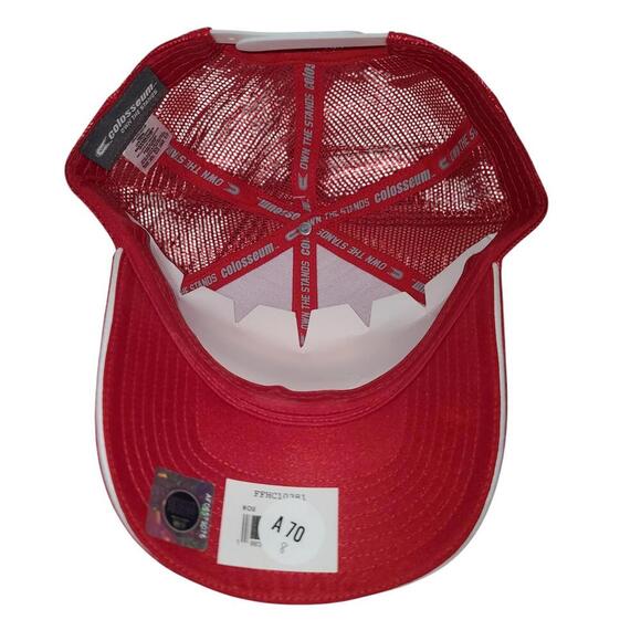 Colosseum Houston Cougars Adjustable Baseball Cap - Red - Picture 7 of 8